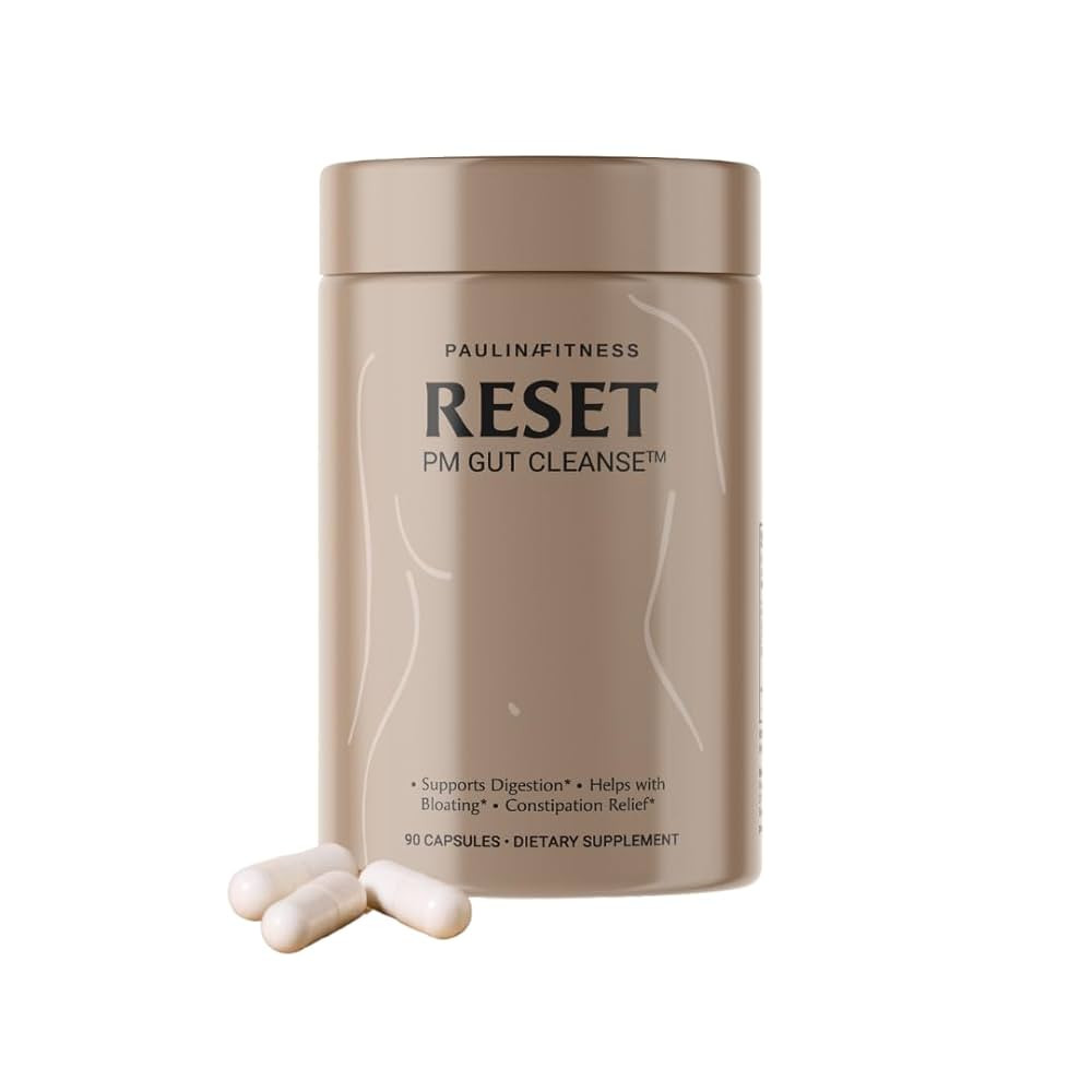Paulina FITNESS Reset Overnight Digestive Aid, Bloating Relief, & Gut Health Supplement | Natural... | Amazon (US)