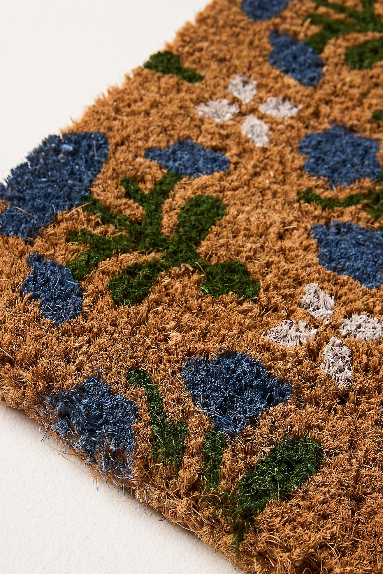 Laura Block Printed Coir Doormat | Anthropologie (US)