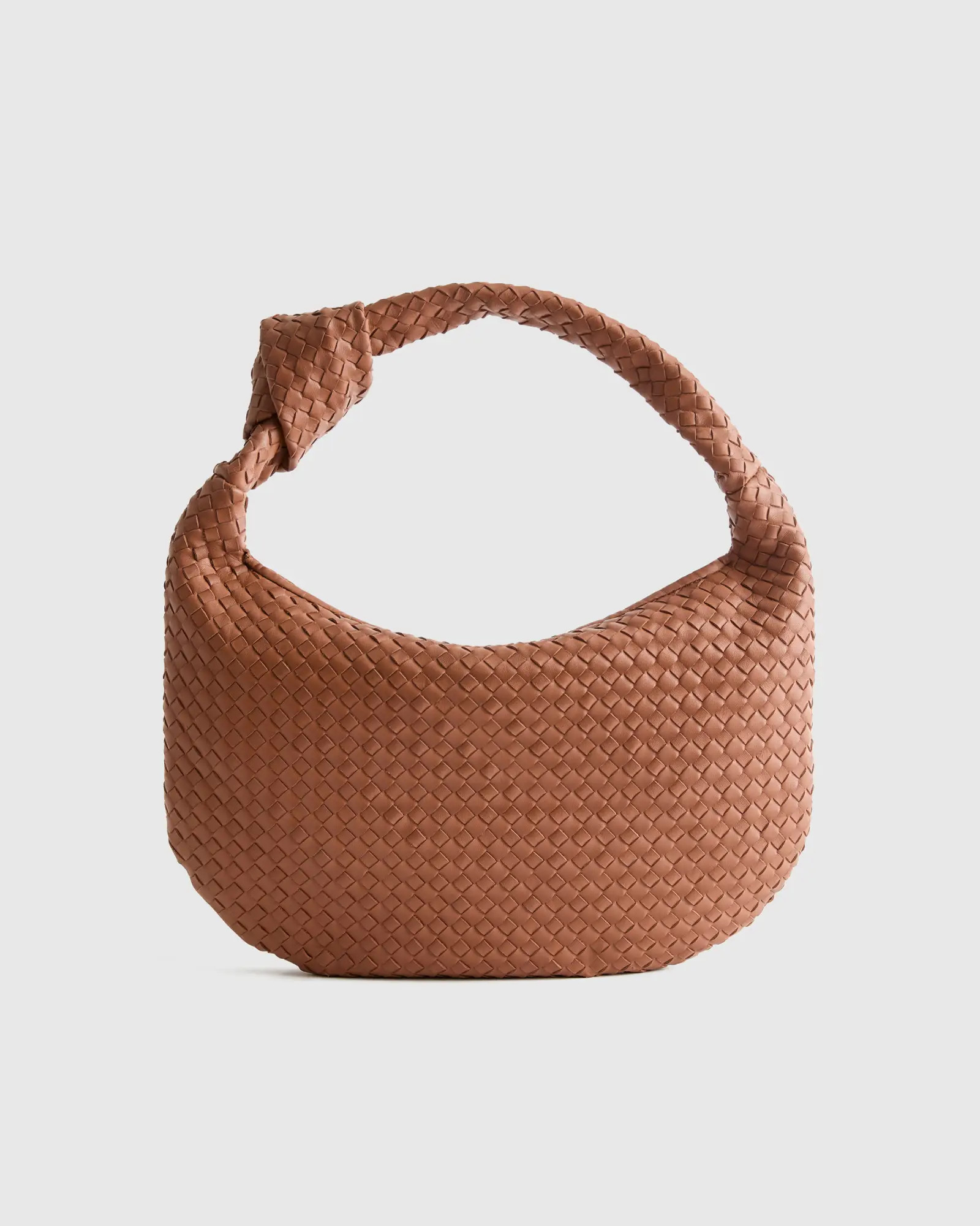 Italian Leather Handwoven Slouchy Shoulder Bag | Quince