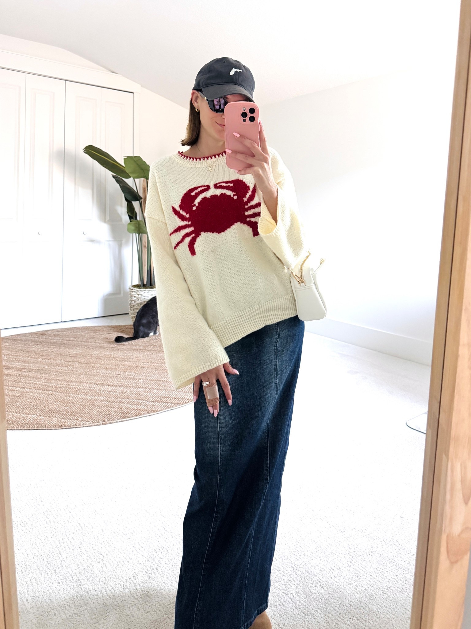 🦀❤️Coastal vibes in this pullover paired on top of a denim maxi. I am also obsessed with these simple stitch Florida hats. Shop it now with the links attached.
#travel #vacay #florida #fl 

#LTKmomlife #LTKSaleAlert #LTKootd