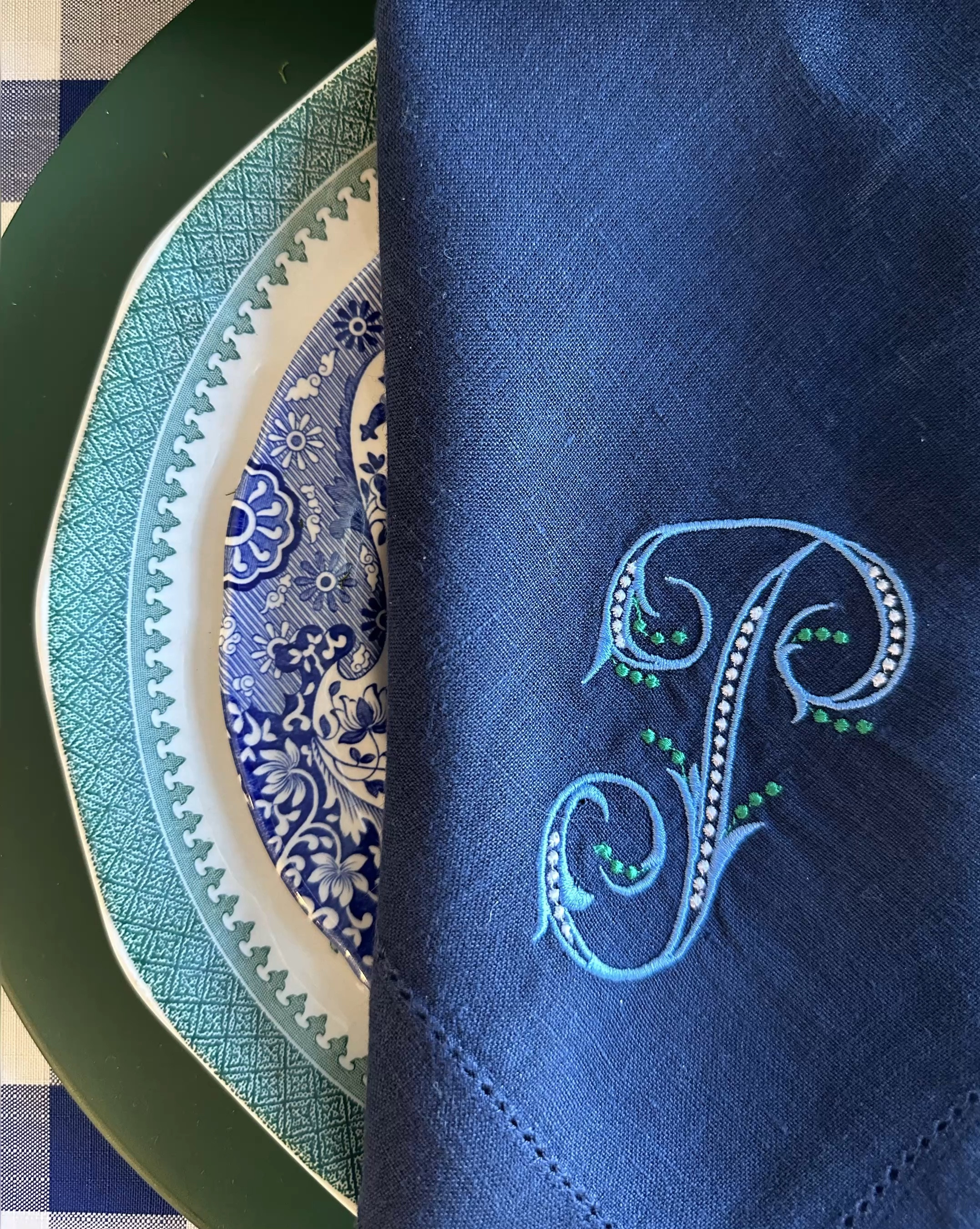 Festive blue and green table for Christmas or New Year’s.💙🩵💚

#LTKHome #LTKWatchNow #LTKSeasonal