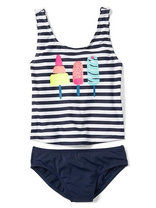 Gap Girls Ice Pop Swim Two Piece Size L Plus - Elysian blue | Gap US