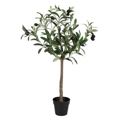 Faux Olive Tree in Pot | Wayfair North America