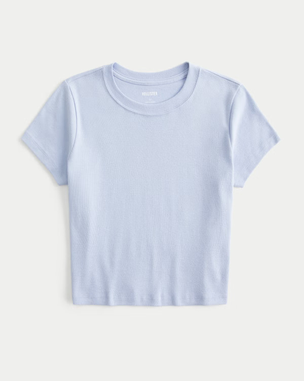 Women's Crew Baby Tee | Women's Tops | HollisterCo.com | Hollister (US)