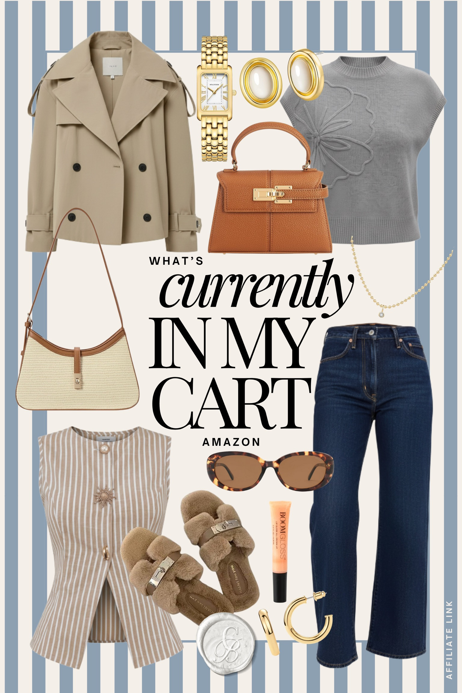 ✨ What’s currently in my cart.
A mix of timeless layers, easy denim, and neutral accessories that feel polished but still wearable. These are the kind of finds that slip right into everyday outfits and instantly elevate them.🤍

#AmazonFashion #AmazonStyle #AmazonOutfits #LTKStyle #LTKFashion #NeutralStyle #ClassicStyle #AmazonFinds #EverydayChic 

 #LTKSeasonal #LTKBeauty