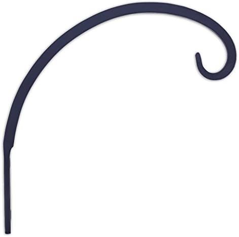 Hand Forged Curved Hook, 8.5 Inch, Black, For Bird Feeders, Planters, Lanterns, Wind Chimes, As Wall | Amazon (US)