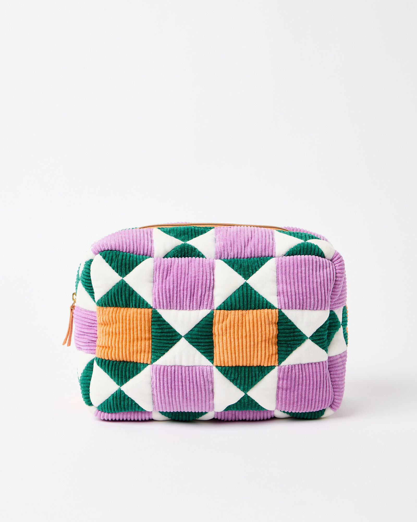 Patchwork Corduroy Make Up Bag | Oliver Bonas | Oliver Bonas (Global)