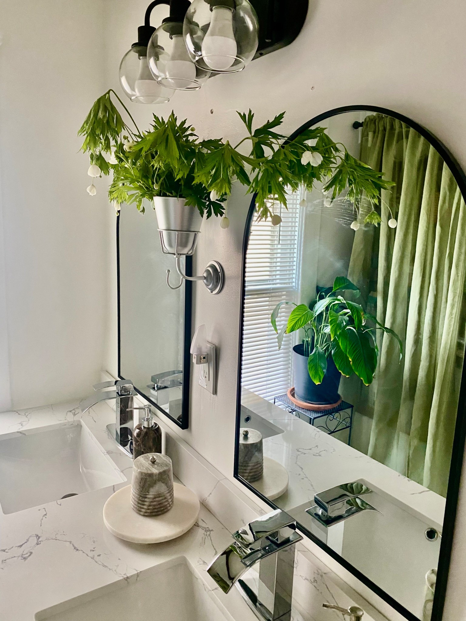 Such a statement piece! Walmart Finds . Home decor. Aesthetic Find. Wall vase. Chrome decor . Bathroom decor. Bathroom finds. 

#LTKHome #LTKStyleTip #LTKFindsUnder50