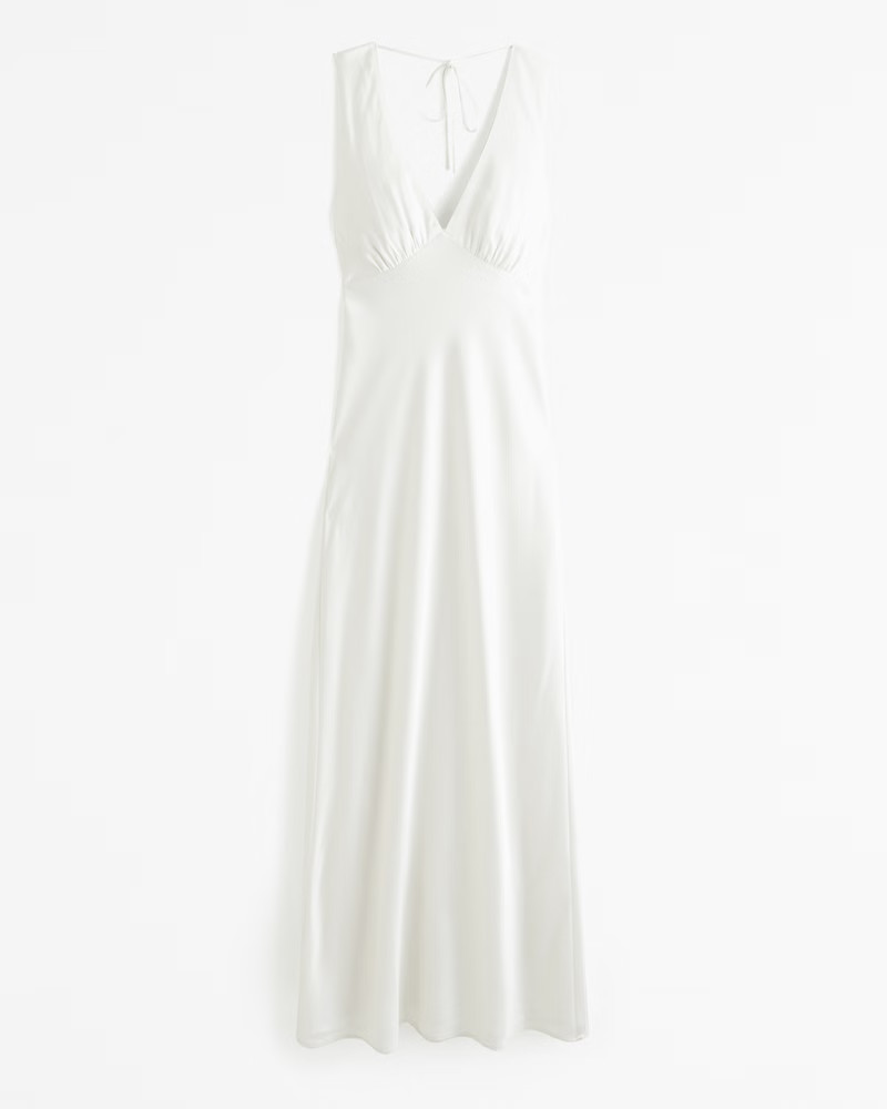 Plunge Cowl Back Maxi Dress | Abercrombie & Fitch (US)