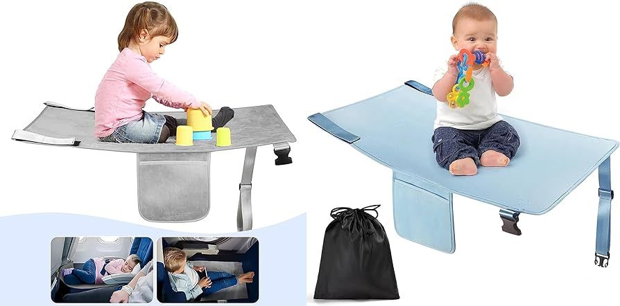 Toddler Airplane Travel Bed, Airplane Footrest Seat Extender for Kids, Kids Airplane Travel Essen... | Amazon (US)
