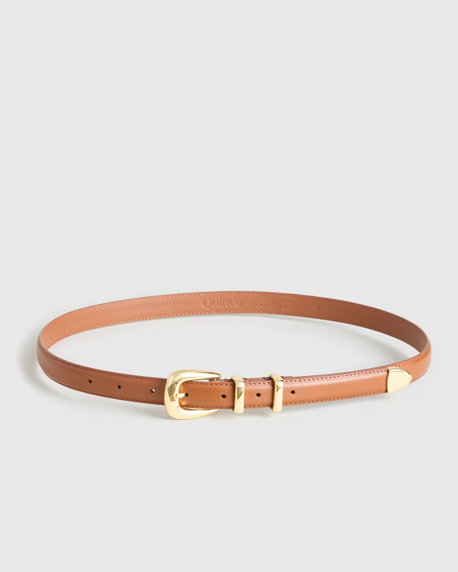 Quince | Italian Leather Braided Key Ring in Black/Gold | Quince
