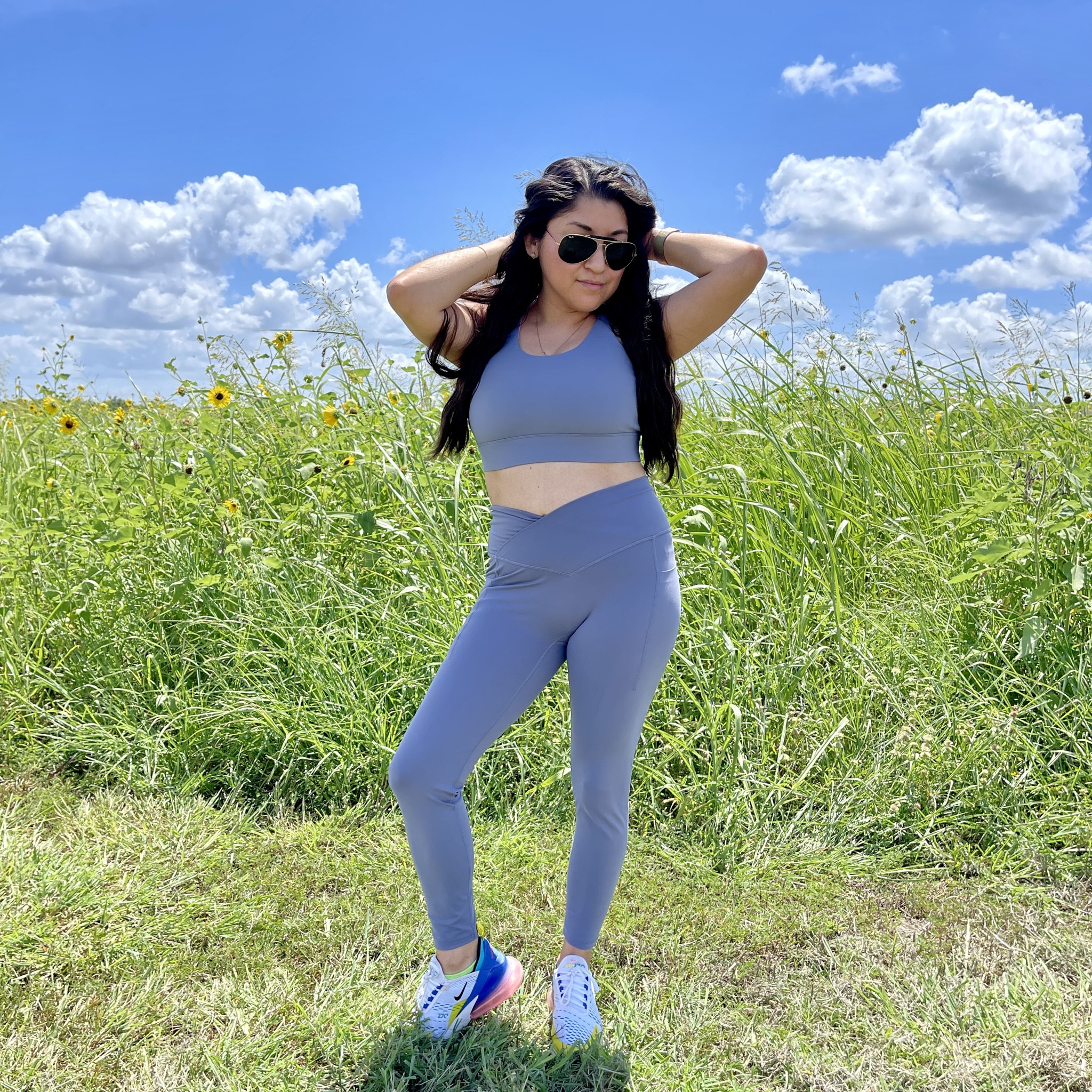 Happy 4th of July! Celebrating in style and comfort with PopFlex Active. Their Superbra provides the support I need and the pants help create hourglass figure. I am 135lbs, 5’1 and bust 34D. All clothing is size M. 

#LTKActive #LTKTravel #LTKFitness