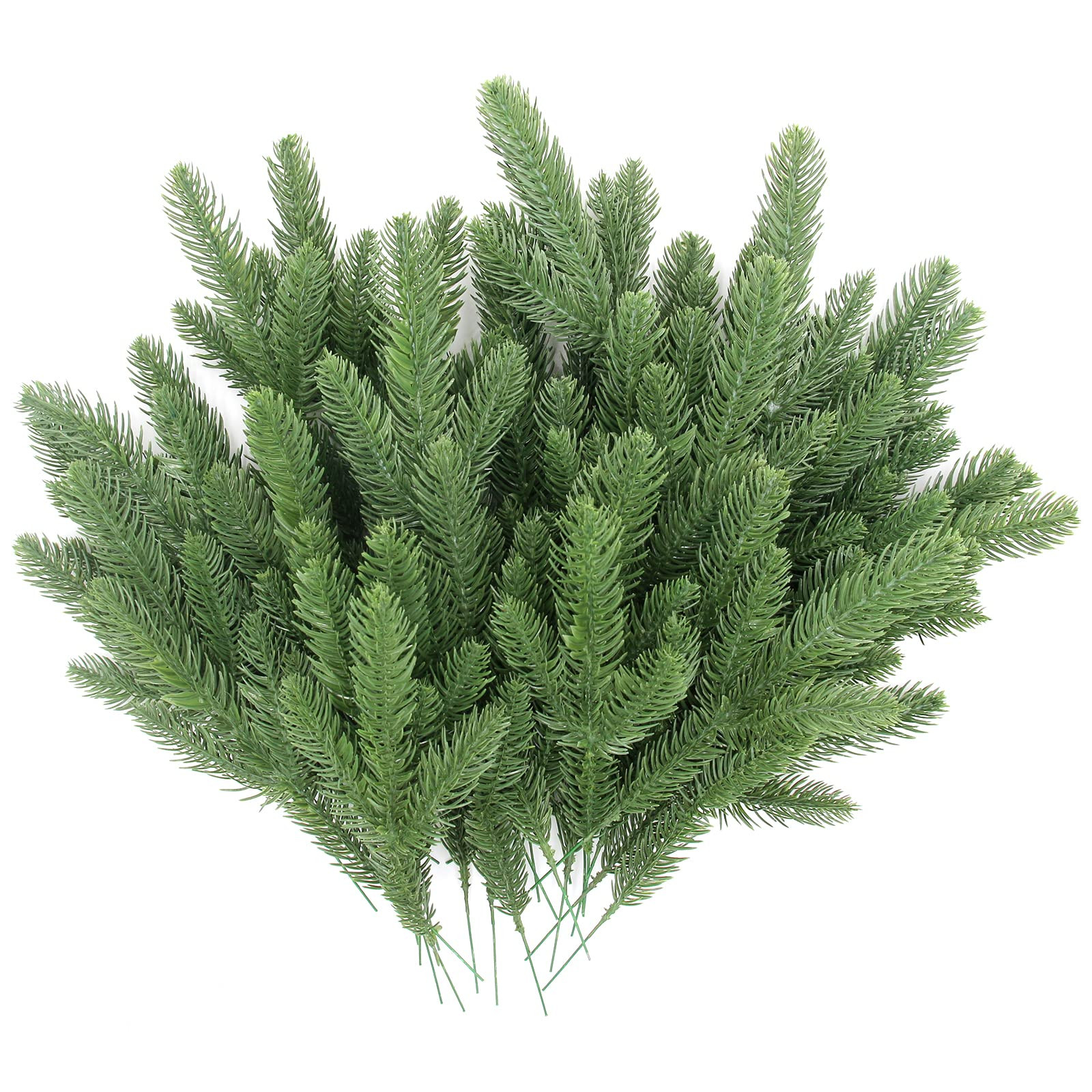 Hananona 50 Pcs Artificial Pine Branches Green Plants Pine Needles DIY Accessories for Garland Wr... | Amazon (US)