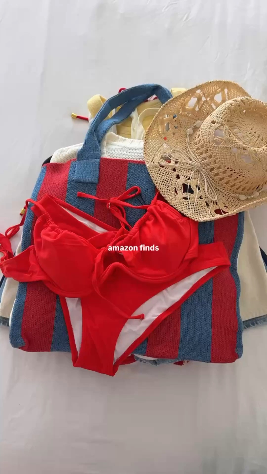 Coastal summer 🌊 red white & blue outfit finds 

Amazon fashion, Amazon finds, Memorial Day outfit, pool outfit, Fourth of July outfit, summer outfit, Amazon swimsuit , flag sweater 

#LTKOver40 #LTKSeasonal #LTKSwim