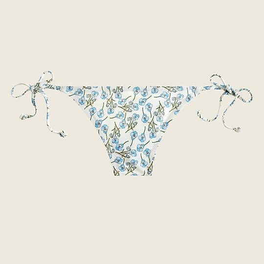 String bikini bottom in Liberty® Ros floral | J.Crew US