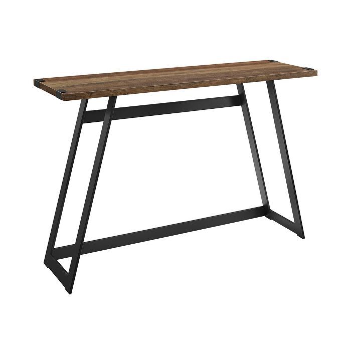 Urban Industrial Entry Table with Wood and Metal - Saracina Home | Target