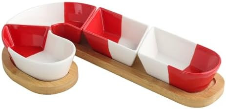 Christmas Serving Dishes, Christmas Serving Tray and Platters, Xmas Snack Tray, Removable Candy P... | Amazon (US)