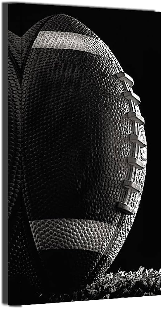 American Football Wall Art Sport Picture Gym Artwork Living Room Rugby Neutral Themed for Boy Bed... | Amazon (US)