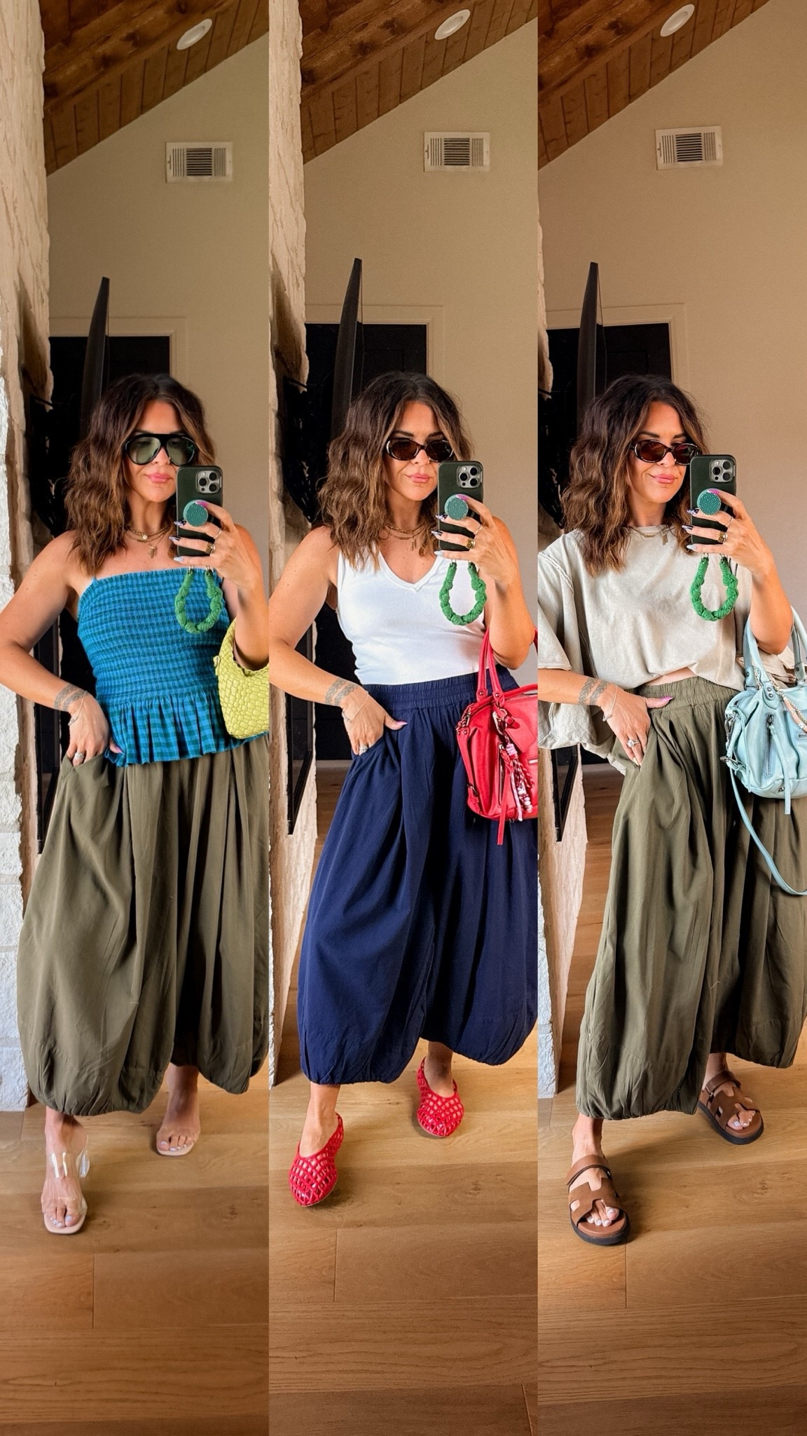 Balloon Pants 6 Ways:
Pants: large
Tops: large
Yellow bubble top: XL

#LTKootd #LTKOver40 #LTKMidsize