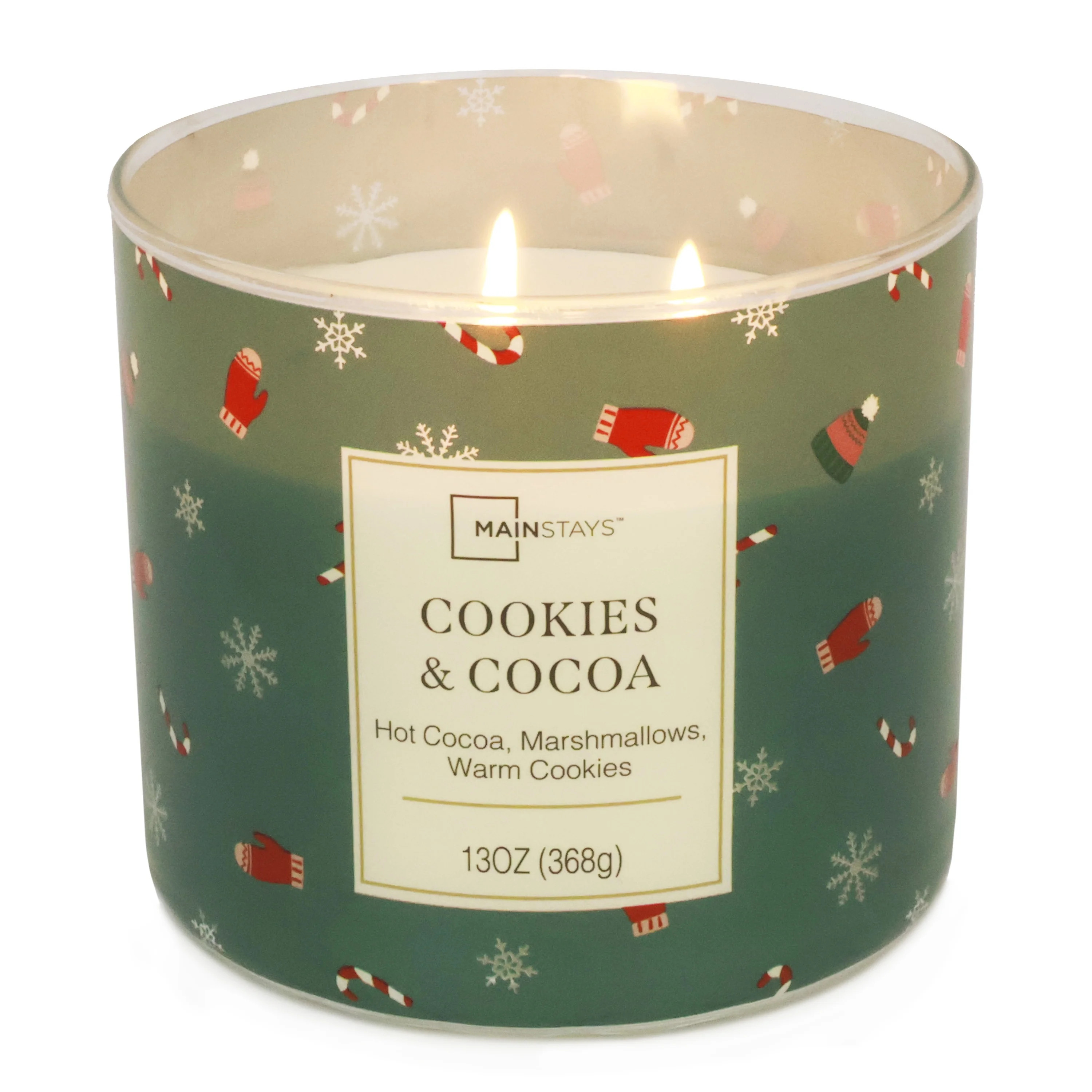 Mainstays 3-wick Cookies and Cocoa Designs, 13-Ounce | Walmart (US)