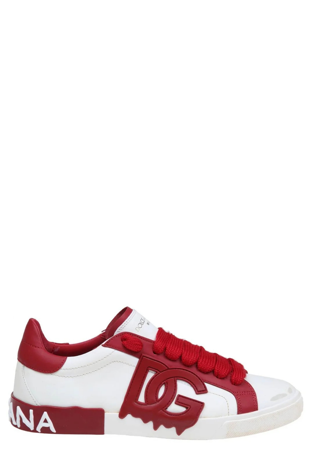 Dolce & Gabbana Portofino Logo Patch Sneakers | Cettire Global