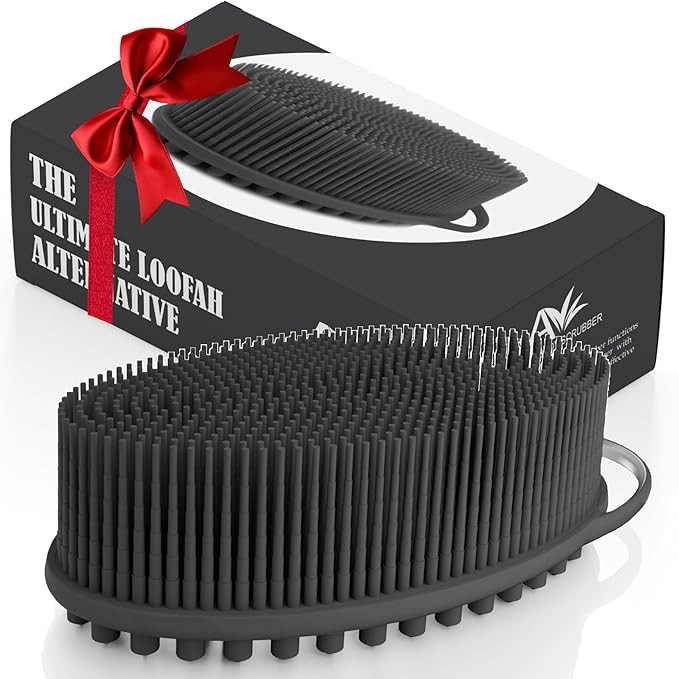 Avilana Silicone Body Scrubber – Dual-Sided Silicone Loofah for Shower, Body Scrubber for Men &... | Amazon (US)