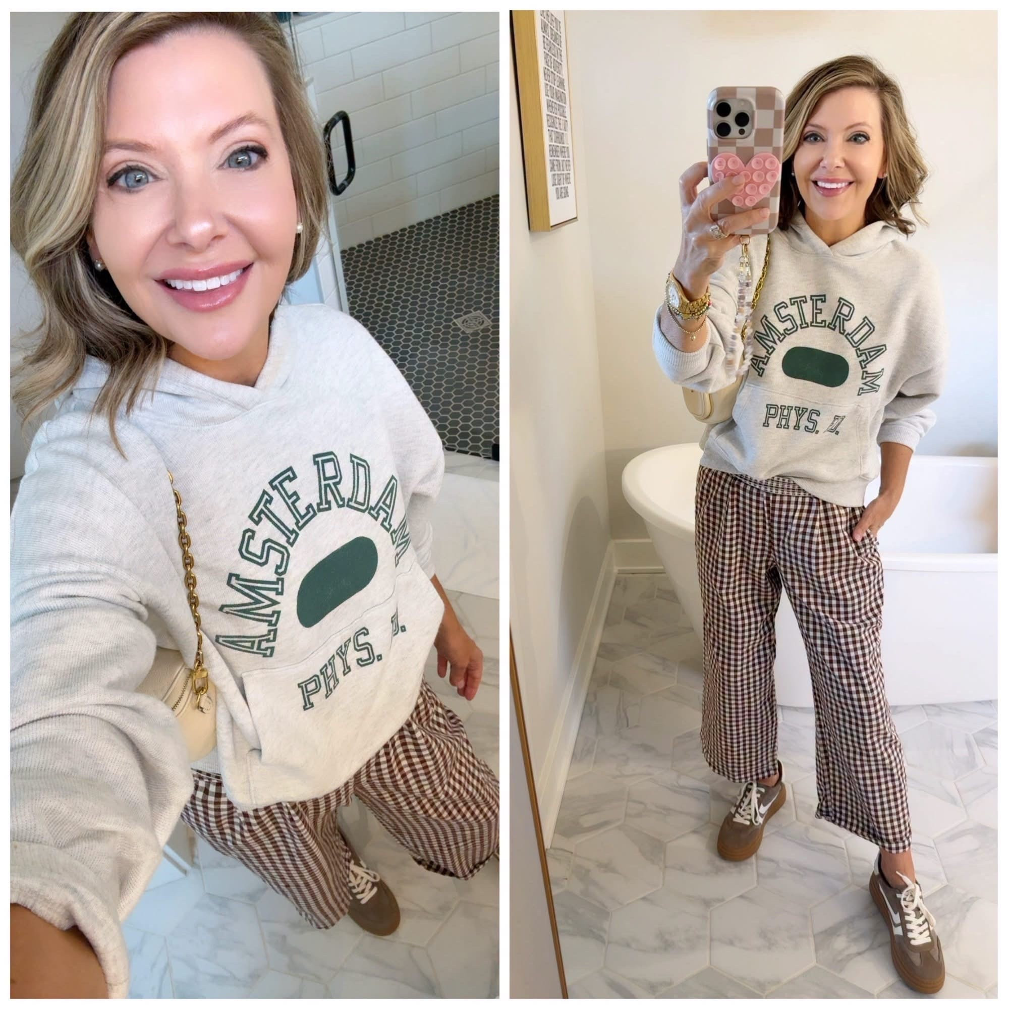 Good Morning! It’s Wednesday! I’m seeing a ton of the pajama pants trend!  My Instagram is loving it, my FB ladies seemed mixed on this type of pant! Stretchy waist and pockets sound good to me! ❤️

#LTKgrwm #LTKSeasonal #LTKSaleAlert