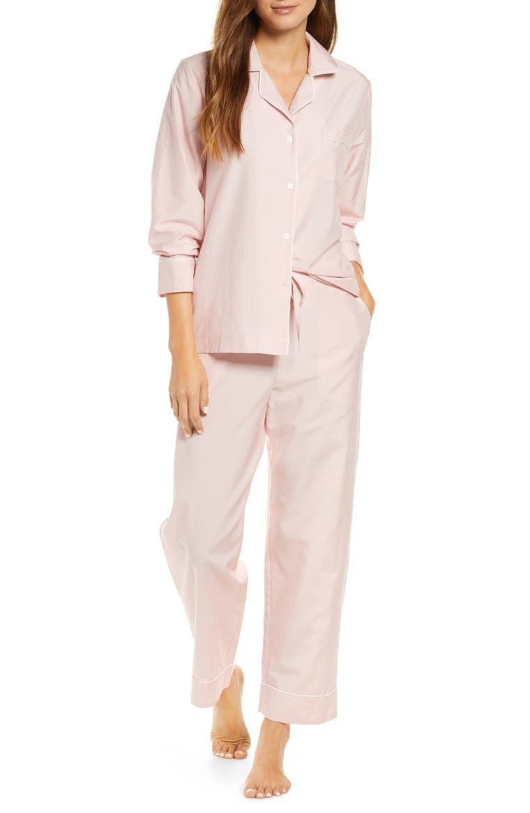 Mia Cotton & Silk Pajamas | Nordstrom