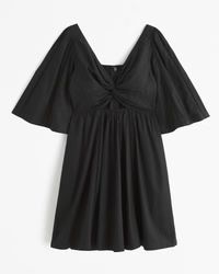 Women's Cutout Poplin Mini Dress | Women's Dresses & Jumpsuits | Abercrombie.com | Abercrombie & Fitch (US)