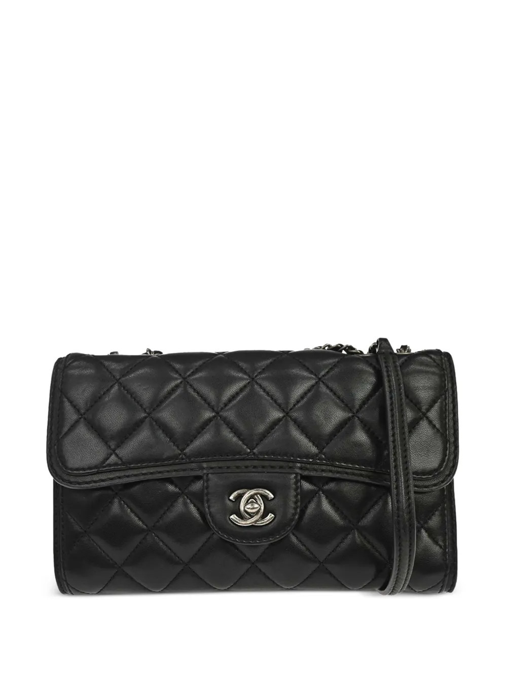 CHANEL Pre-Owned 2013-2014 quilted crossbody bag - Black | Farfetch Global