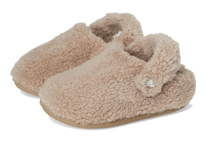 Crocs Kids Classic Cozzzy Slippers (Toddler) Kids Shoes Stucco : 7 Toddler M, Polyester | Zappos.com