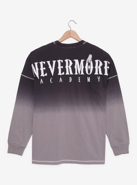 Wednesday Nevermore Academy Ombré Long Sleeve T-Shirt — BoxLunch Exclusive | BoxLunch