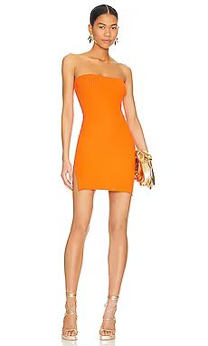 h:ours Victoria Strapless Dress in Orange from Revolve.com | Revolve Clothing (Global)