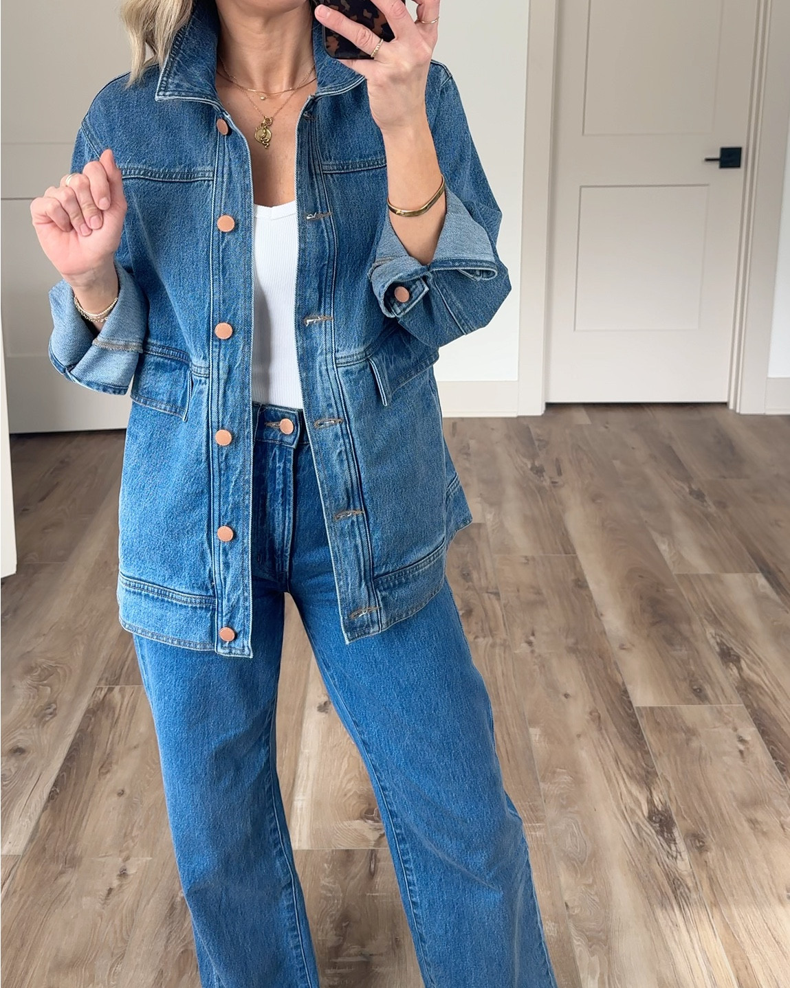 DJ x LAW Jessica Denim Jacket
(wearing tts small - oversized/relaxed fit)

Limited Supply Release!
Code: LAW25

#LTKootd #LTKgrwm #LTKOver40