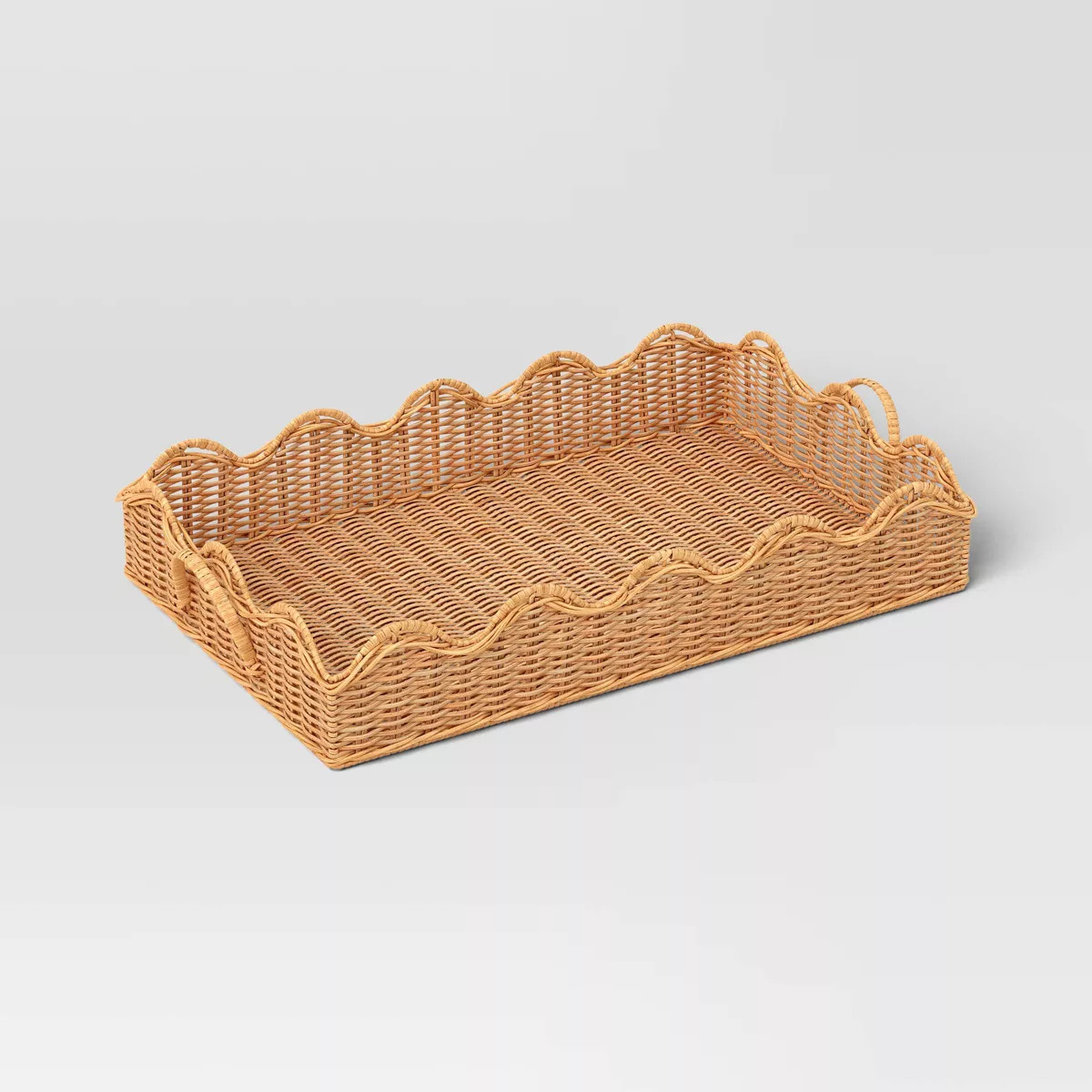 Scallop Wicker Tray - Threshold™ | Target