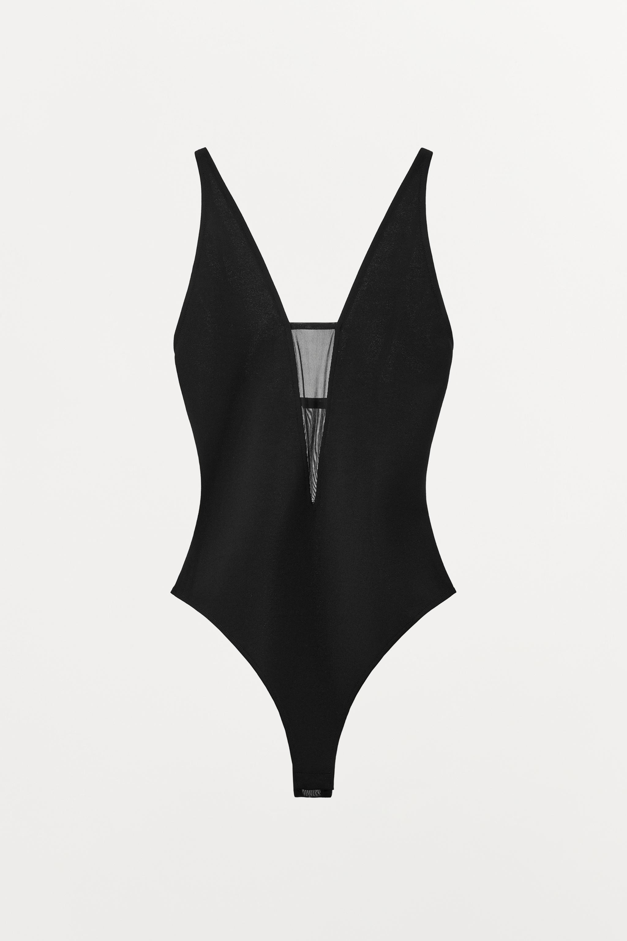 COMBINATION TULLE STRAPPY BODYSUIT | Zara AU