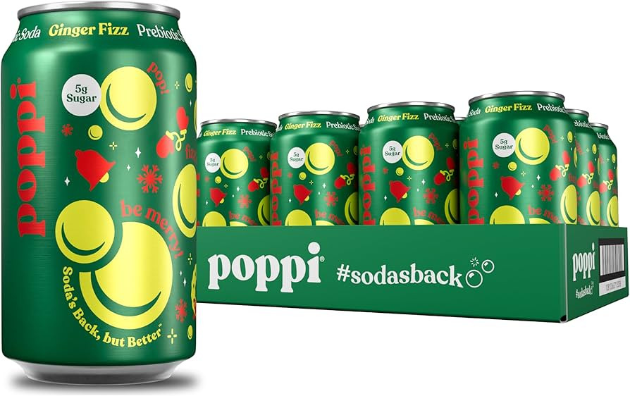Poppi Sparkling Prebiotic Soda Beverage with Apple Cider Vinegar, Seltzer Water and Fruit Juice, ... | Amazon (US)
