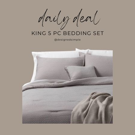 Looking for affordable bedding? Shop this king bedding set - great for guest or main bedrooms and matches any decor! 

neutral bedding, linen look comforter, cotton comforter set, linen blend comforter, neutral bedding

#LTKsalealert #LTKhome #LTKxTarget