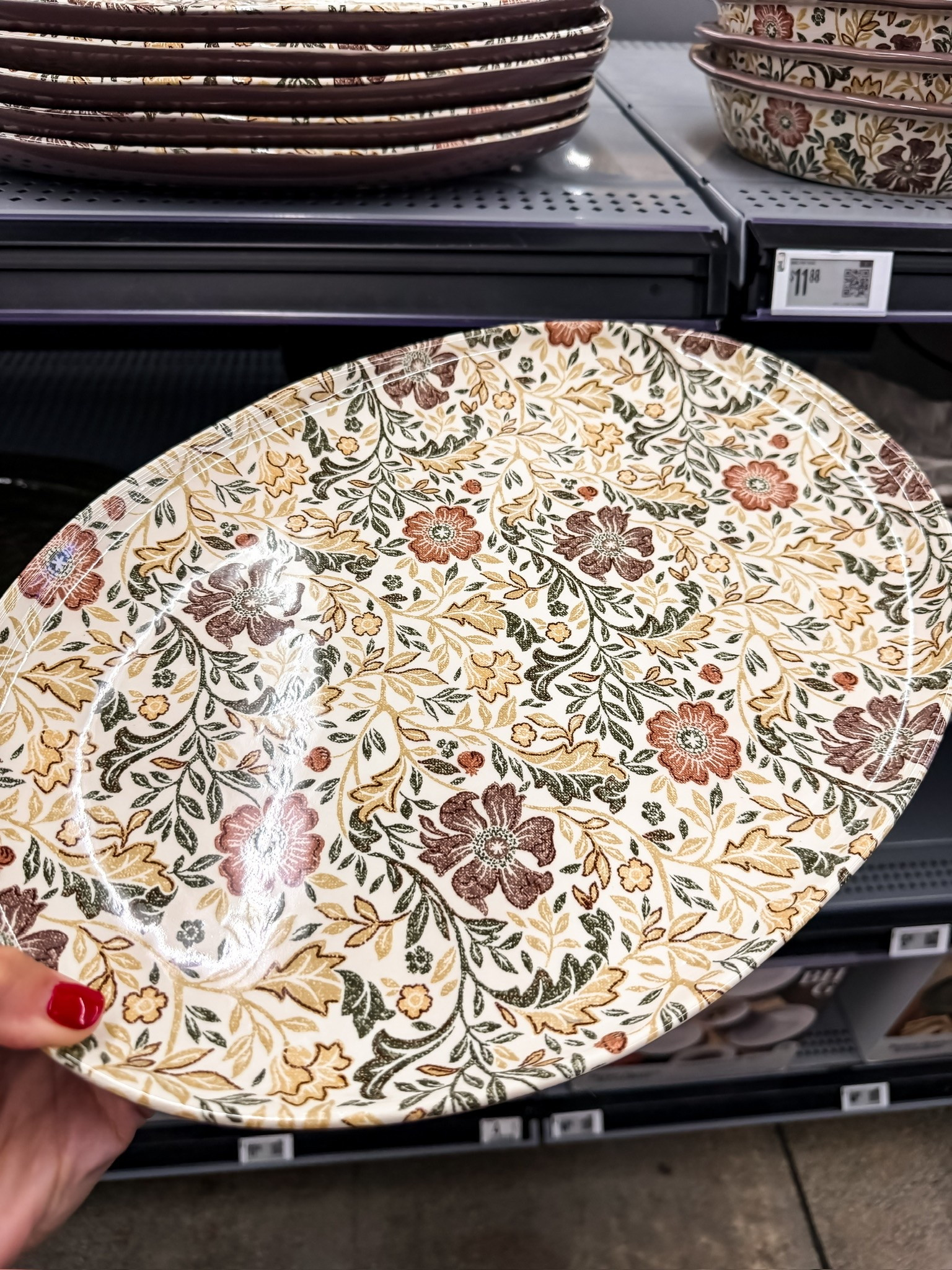 This floral platter is such a pretty way to bring a little color into the kitchen. I love using pieces like this for serving appetizers or desserts, then leaving them out on open shelving because the floral pattern doubles as decor.

floral platter, serving platter, kitchen decor, entertaining essentials, floral serveware, spring table decor, hostess gift, decorative platter, home styling, kitchen accessories, TheMomInStyle

#LTKHome #LTKSeasonal #LTKmomlife