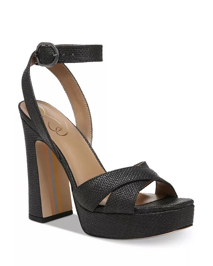 Kayna Square Toe Crossover Strap High Heel Sandals | Bloomingdale's (US)