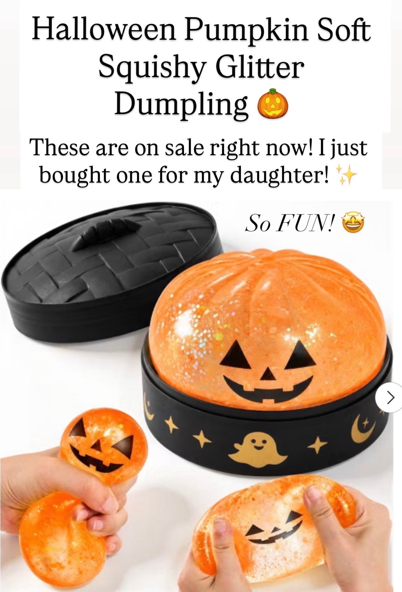 Pumpkin glitter dumpling

#LTKKids #LTKSeasonal