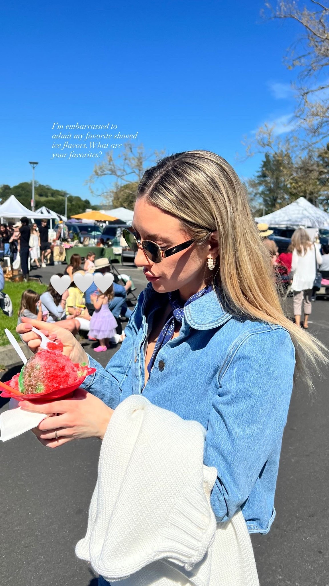 I’m embarrassed to admit my favorite shaved ice flavors. What are your favorites? 🤍 🤍 🤍