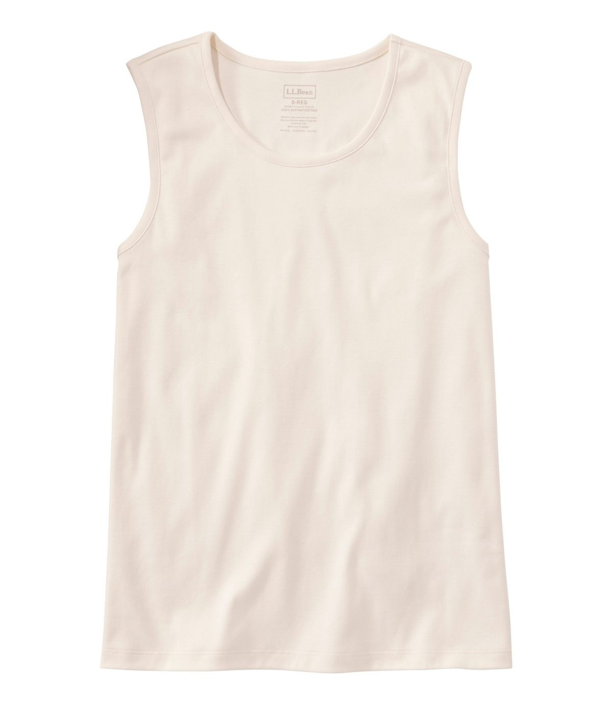 Women's Pima Cotton Tee, Shell | L.L. Bean