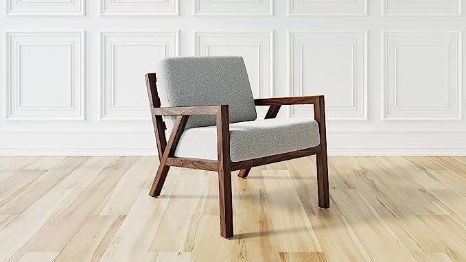 Flats & Castles Wilson Mid-Century Modern Wood Accent Chair (Walnut) | Amazon (US)