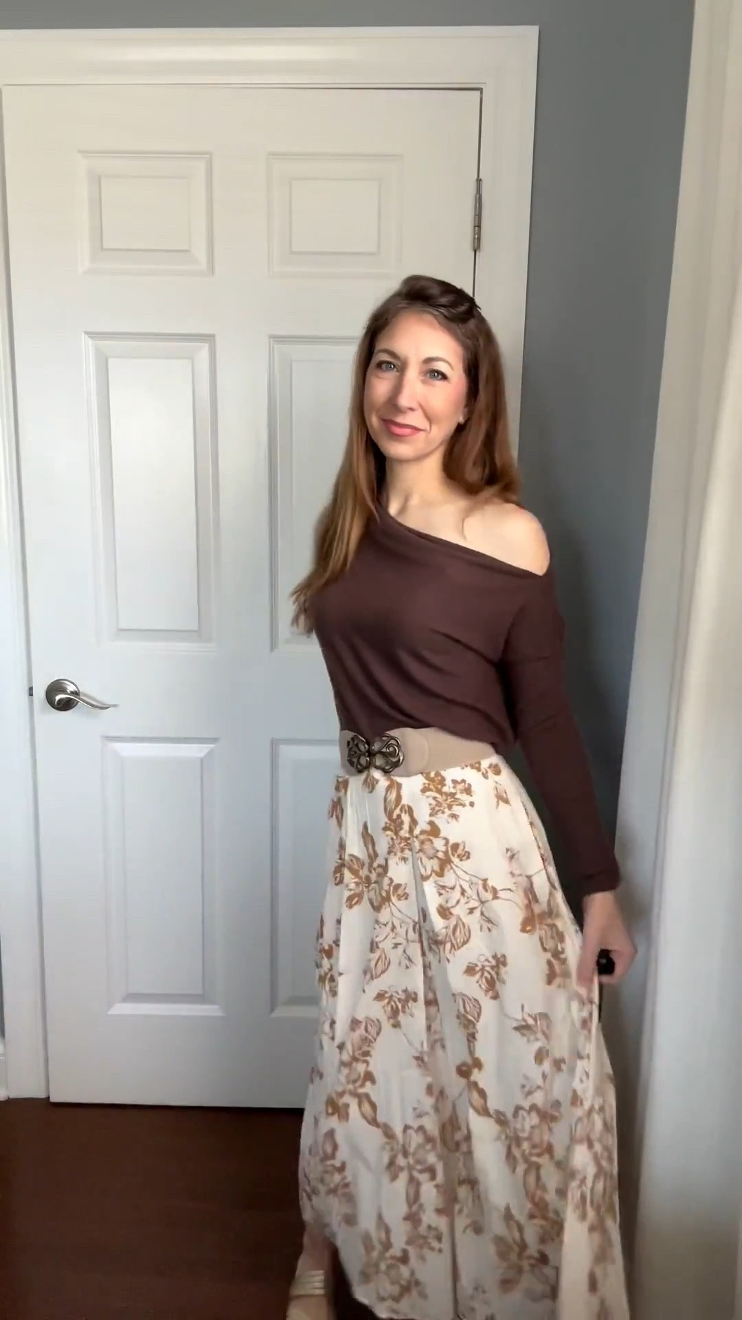 Romantic knits, like this @LOFT sweater, bring a whole new level of femininity to your date night outfit. There may not be any pink or red in this combo, but this chocolate brown outfit is a perfect choice for Valentine’s Day. 

Sweater - @loft , sz xs
Midi skirt - @target , sz 0
Belt - Grace Karin @Amazon


#LTKValentine #LTKootd