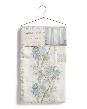 Set Of 2 Cotton Hykenham Stripe Floral Window Panels | TJ Maxx