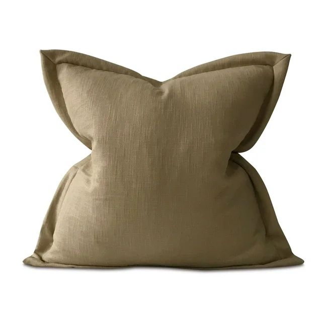 Light Brown Solid Linen Euro Sham 27" x 27", 1 Piece - Walmart.com | Walmart (US)