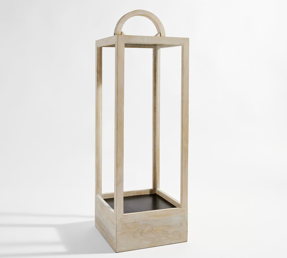 Decker Mango Wood Lantern Collection | Pottery Barn (US)