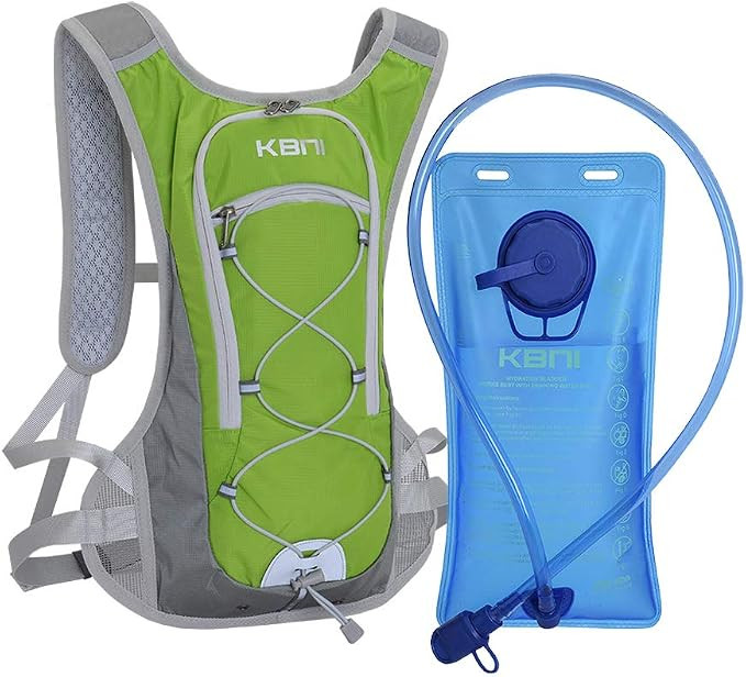 KBNI Hydration Backpack with 2L Water Bladder for Women Men Kids doing Outdoor Running, Hiking, C... | Amazon (US)
