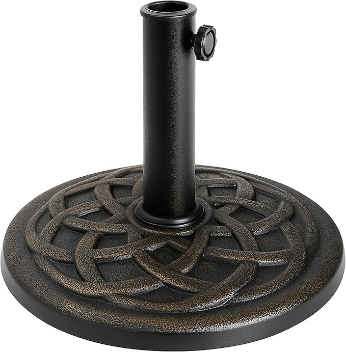 BACKYARD EXPRESSIONS PATIO · HOME · GARDEN 911554 21 Pound Umbrella Base, Bronze | Amazon (US)